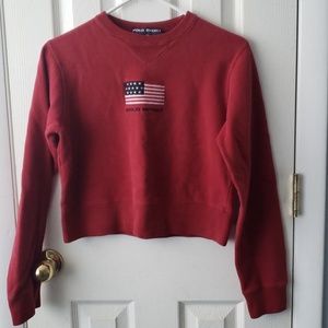 Ralph Lauren Polo sport cropped sweatshirt